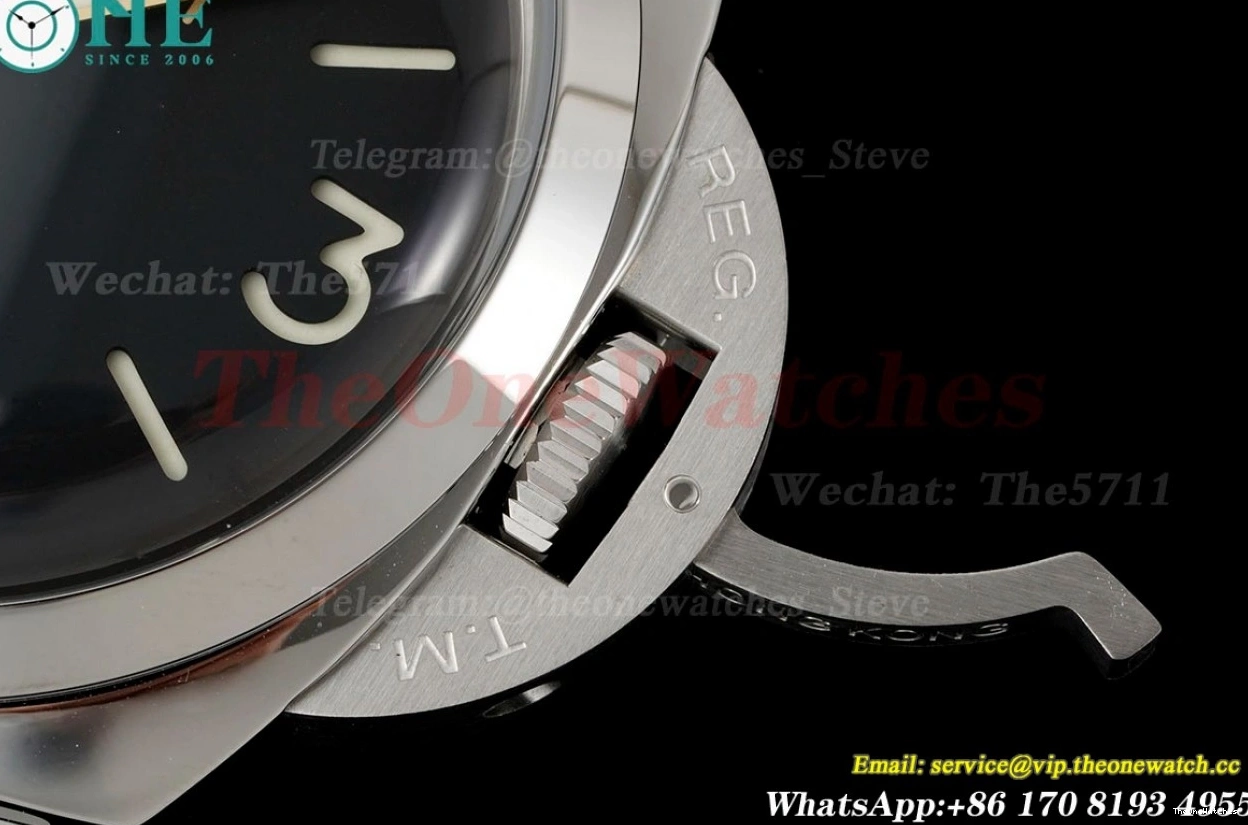 Dial SS 47mm HWF NY Luminor PAM606 Black A3000 0129